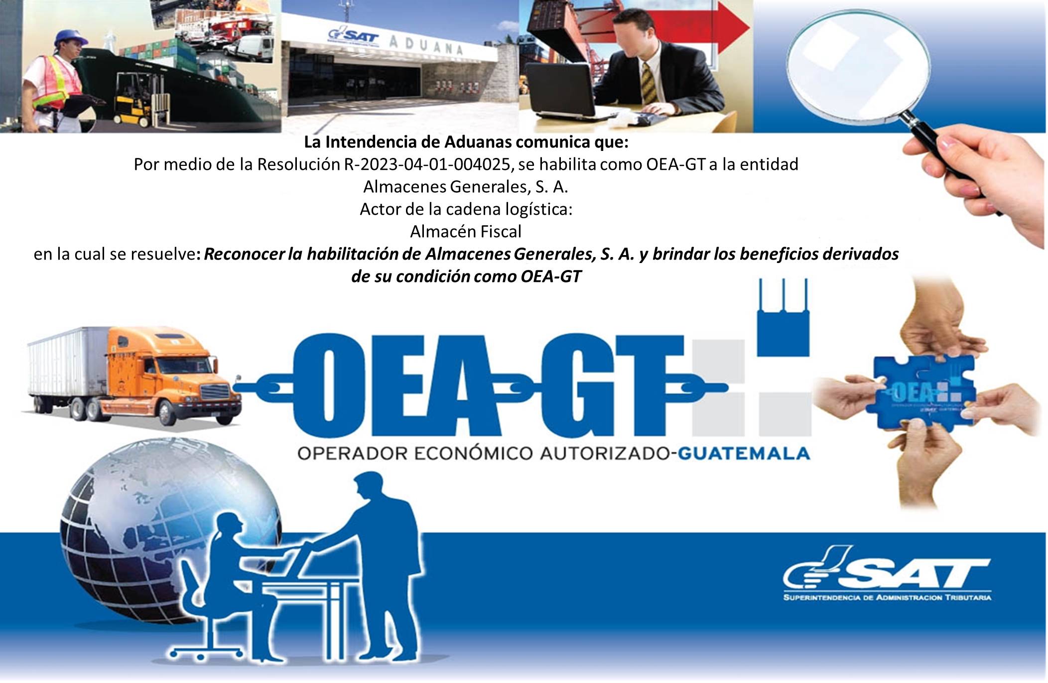 AVISO HABILITACIÓN OEA - Almacenes Generales, S.A.