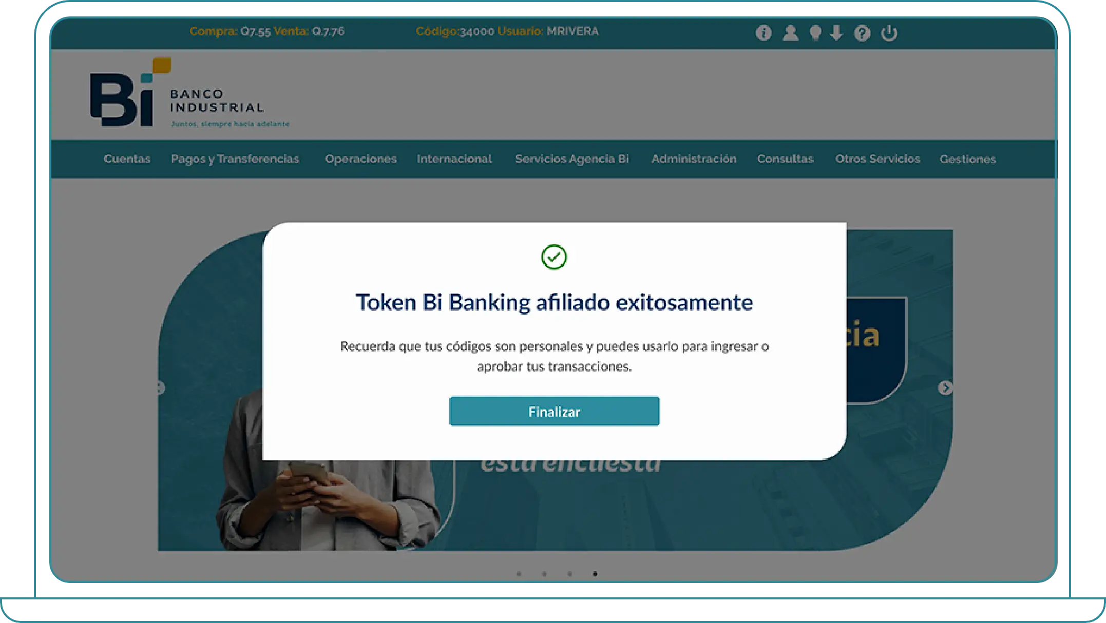 Paso 7 Token Bi Banking