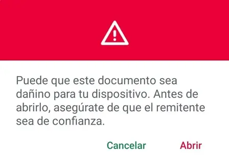 ¡Alerta! Antes de abrir un documento en WhatsApp confirma el remitente