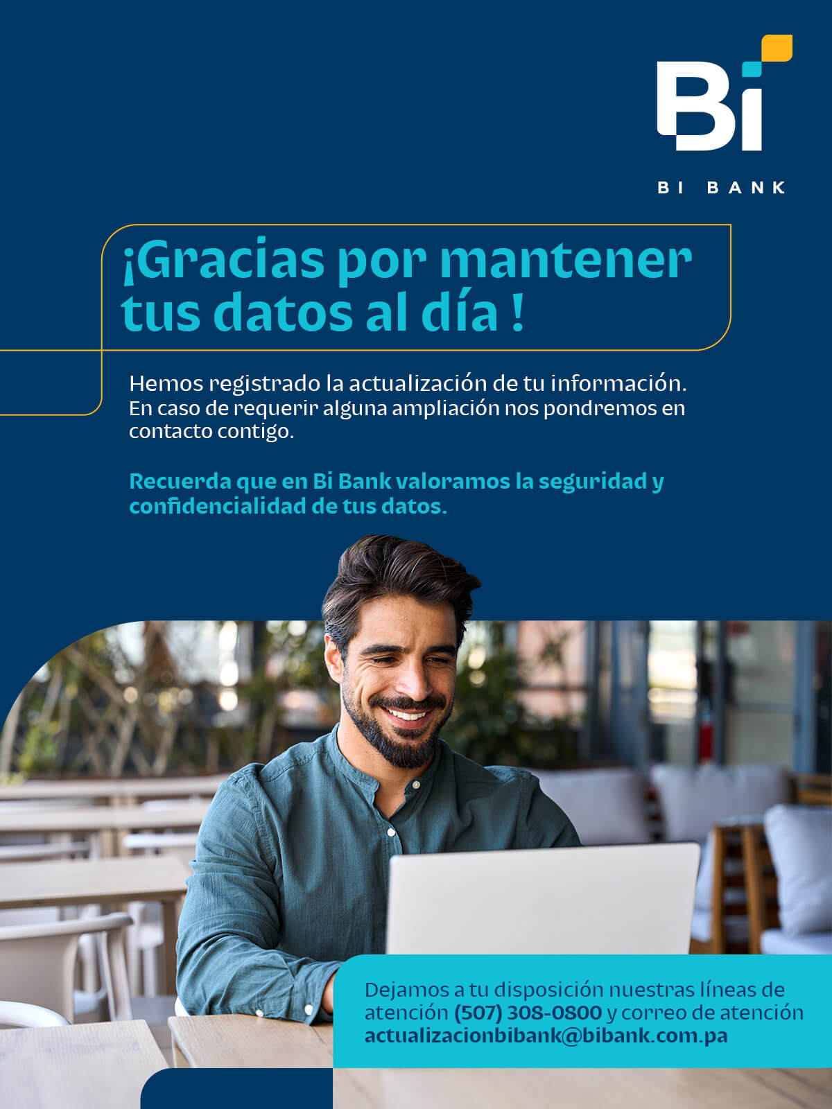 Actualización De Datos - Bi Bank Panamá - Corporación Bi